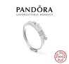 Сребърен пръстен 925 коронка Pandora , снимка 1