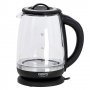  Стъклена ел. кана за вода 2,0 л.- с температурен контрол и кошничка за варене на чай  CR 1290, снимка 9