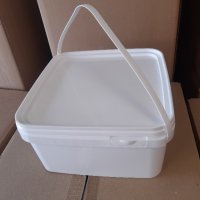 Кутии за 4 кг.сирене прозрачни и бели 5 литра, снимка 5 - Кутии за съхранение - 39582793