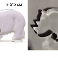 Хипопотам метален резец форма за сладки тесто бисквитки, снимка 1 - Форми - 30483785