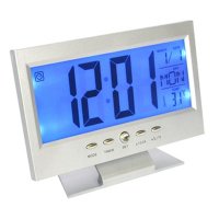 Електронен настолен светещ часовник дигитален термометър за стая бюро, снимка 8 - Други - 29181927