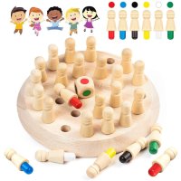 Детски дървен шах , снимка 2 - Образователни игри - 40702482