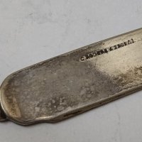 Сребърен нож, снимка 3 - Антикварни и старинни предмети - 29865784
