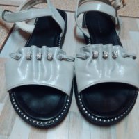 Сребристи сандали на "МАТ СТАР", снимка 8 - Сандали - 40699981