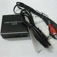 HDMI към HDMI аудио екстрактор с оптичен TOSLINK SPDIF стерео аудио конвертор,Ultra HD 4KX2K 3D, снимка 2 - Приемници и антени - 42430850