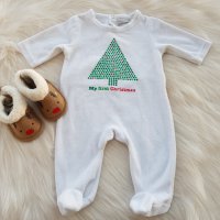 Коледен ромпър "Моята първа Коледа"  0-3 месеца, снимка 1 - Бебешки гащеризони - 30781201