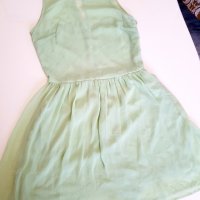 Светло зелена рокля, снимка 1 - Рокли - 26483467