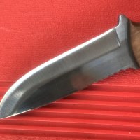Стабилен, ръчно направен нож, чирени орех рог 100х200 Турция, снимка 2 - Ножове - 40811751