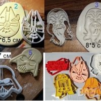 Междузвездни Войни Star Wars Дарт пластмасов резец форма фондан тесто бисквитки, снимка 1 - Форми - 27846592