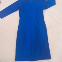 Синя дамска рокля, размер М, снимка 5 - Рокли - 42765611