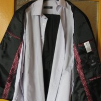 Мъжки Костюм "Виконте" размер 52 , с вратовръзка и бледолилава риза , снимка 4 - Костюми - 37777854