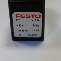 Бобина Festo MSW-42-50 solenoid valve coil, снимка 3 - Резервни части за машини - 44602139