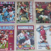 Уест Хям Юнайтед оригинални стари футболни програми от 1995, 1997, 1998, 2000, 2002, 2003 г., снимка 1 - Фен артикули - 31455531