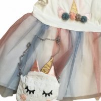 Рокля и чантичка на еднорог 🦄, снимка 2 - Бебешки рокли - 37021285