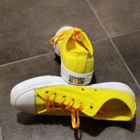 Оригинални дамски кецове "Converse", жълти (номер 37,5) - нови, снимка 3 - Кецове - 42896090