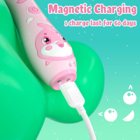 Seago Kids Детска електрическа четка за зъби, акумулаторна, с магнитно зареждане, розова, снимка 2 - Други - 44734879