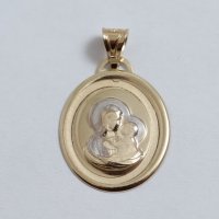 нова златна висулка Богородица 47411-1, снимка 1 - Колиета, медальони, синджири - 35059832