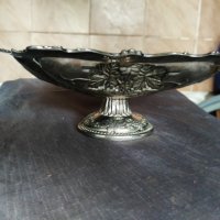посребрена метална купа в стил арт деко, снимка 2 - Антикварни и старинни предмети - 30622962