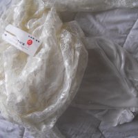 Нова Дамска рокля дантела в  кремаво размер ХС–ка С-ка, снимка 5 - Рокли - 35362180