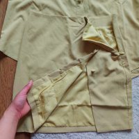Координиращ комплект широка риза и мини пола с релеф в горчица С ЕТИКЕТ * S ⏳⭐💛, снимка 9 - Комплекти - 40296351