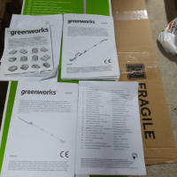 Greenworks G40PSH безжичен трион 2-в-1 и ножица за жив плет , снимка 2 - Други инструменти - 44658084