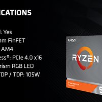 AMD Ryzen 9 3900x 12-Core 3.8GHz AM4 Процесор, снимка 5 - Процесори - 32068604