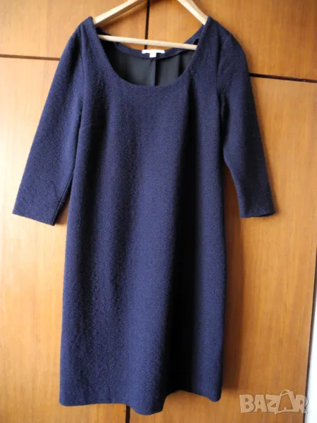 Рокля с дълъг ръкав Esprit, тъмносиня, снимка 1