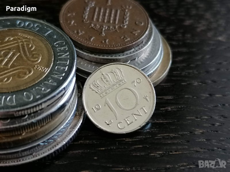 Монета - Холандия - 10 цента | 1970г., снимка 1