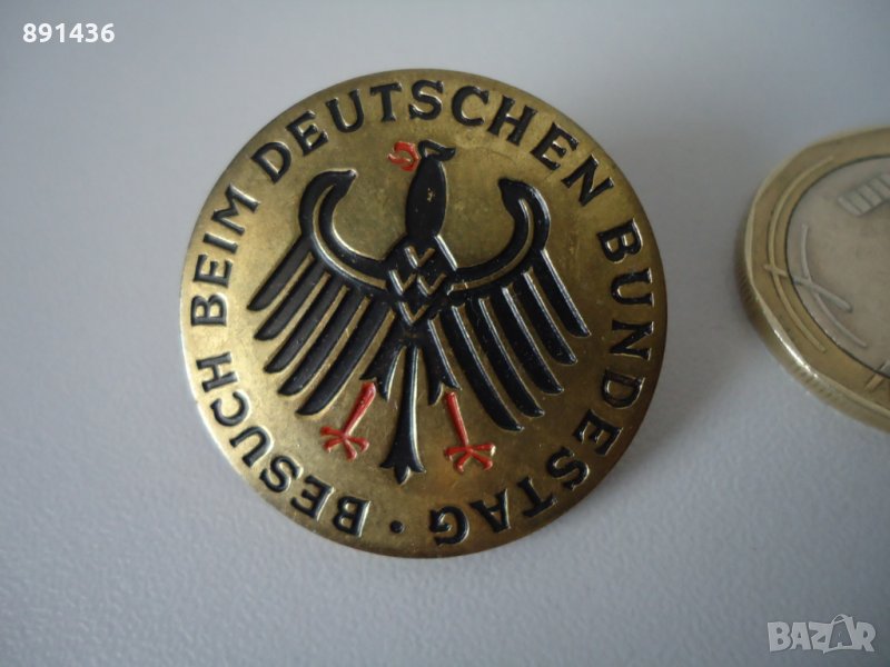 Стара бронзова германска военна значка, снимка 1