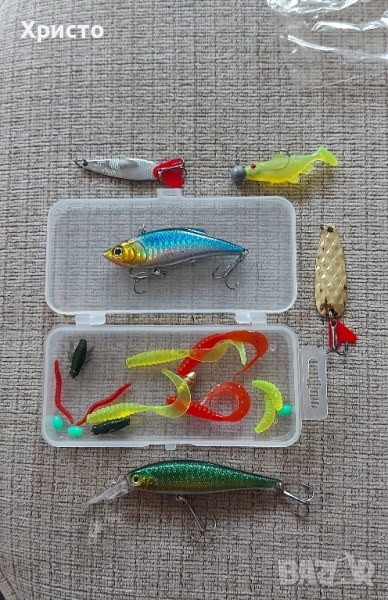 Селектирани воблери блесни клатушки силикони за спининг риболов , снимка 1