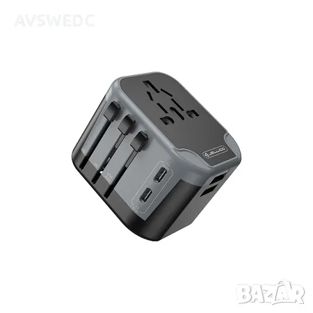 Универсален адаптер за пътуване JELLICO S3 3.4A Max 2400W, снимка 1