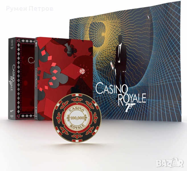 JAMES BOND 007 - CASINO ROYALE - 4K+Blu Ray Steelbook - TITANS OF CULT Special Edition, снимка 1