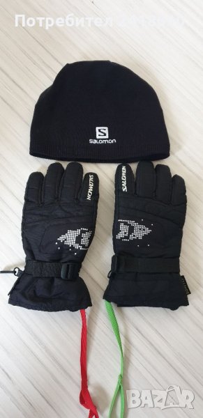 Salomon Gore Tex + Шапка Mens  ОРИГИНАЛ! Мъжки Ръкавици и ШАПКА!, снимка 1