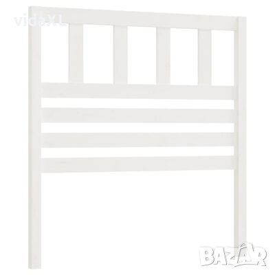 vidaXL Горна табла за легло, бяла, 96x4x100 см, бор масив(SKU:814125, снимка 1