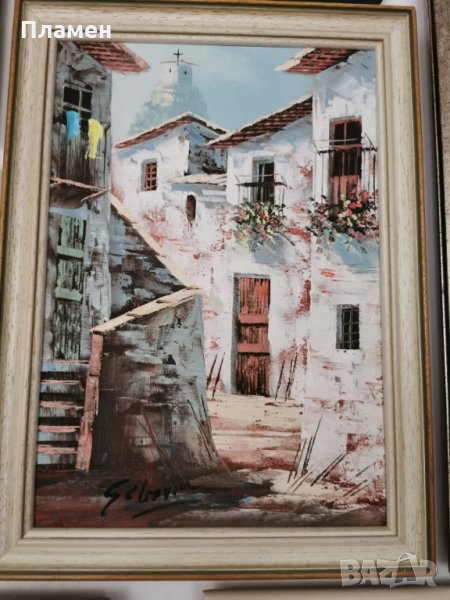 Картина масло върху платно испански пейзаж, снимка 1