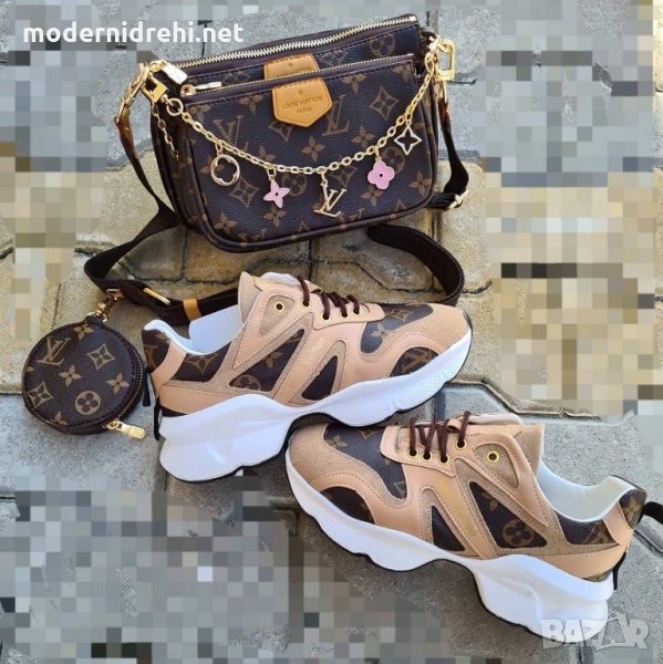Дамски комплект чанта и обувки Louis Vuitton, снимка 1