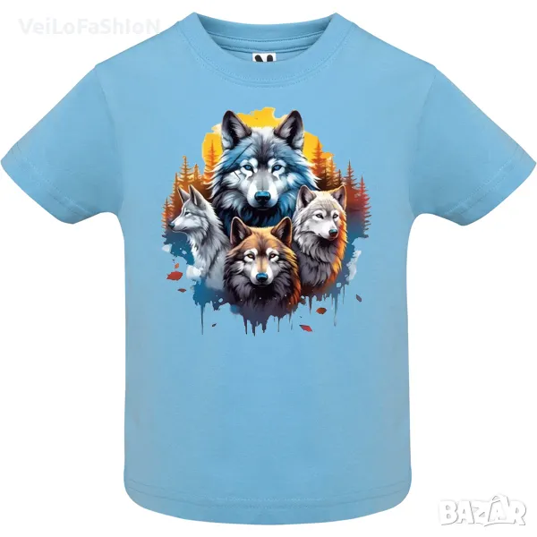 Нова бебешка тениска с Вълци, снимка 1