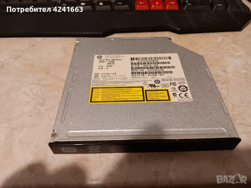 продавам HP slim dvd записвачка за компютър, снимка 1
