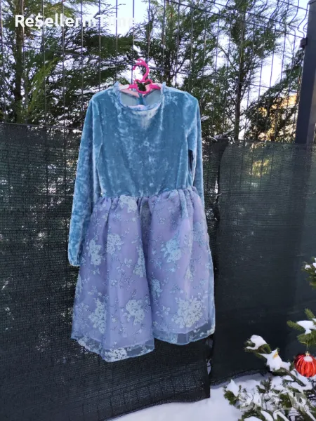 Детска официална рокля в синьо , снимка 1