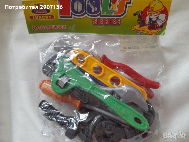 Детска играчка- Комплект Инструменти, клещи,отвори,ключове, снимка 1