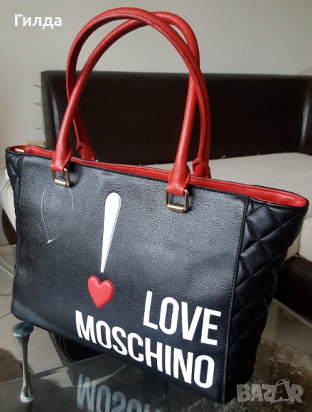 Оригинална чанта Love Moschino черна, снимка 1