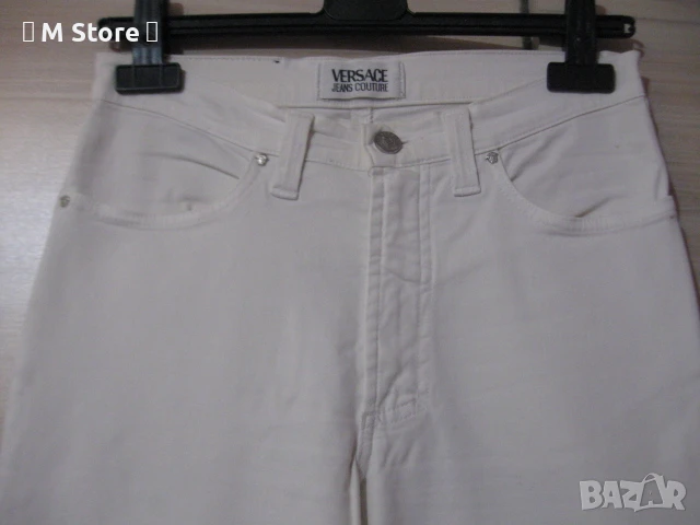 Versace Jeans Couture дамски бели дънки 100 % памук, снимка 1