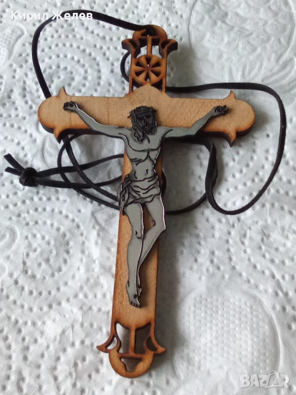 Дървен кръст 52329, снимка 1