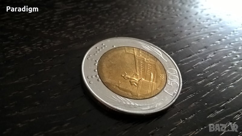 Монета - Италия - 500 лири | 1986г., снимка 1