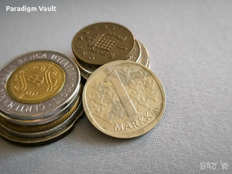 Монета - Финландия - 1 марка | 1990г., снимка 1