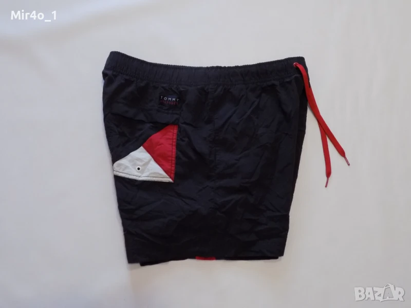 Къси панталони tommy hilfiger шорти гащета бански плажни екип оригинал мъжки черни L, снимка 1