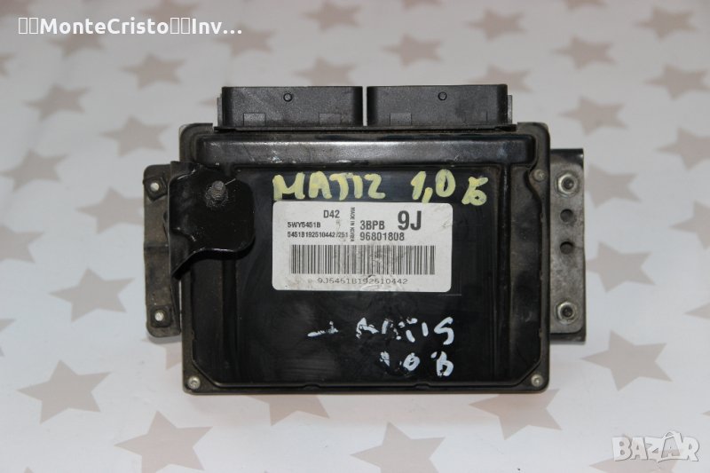 Моторен компютър Chevrolet Matiz (2005-2010г.) 96801808 / 5WY5451B / 3BPB 9J, снимка 1