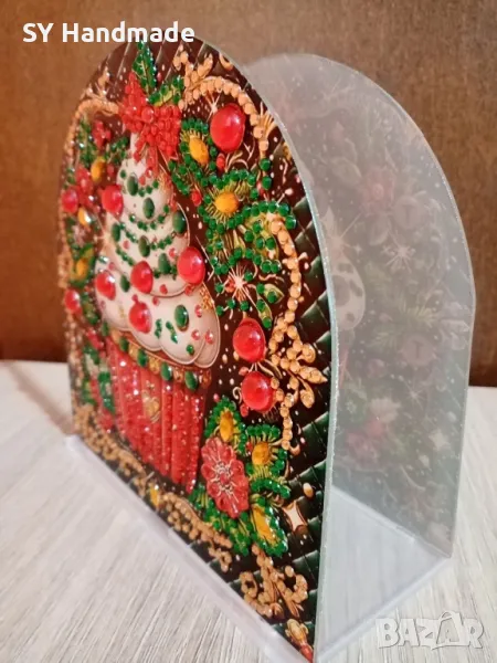 Диамантени Коледни салфетници, снимка 1