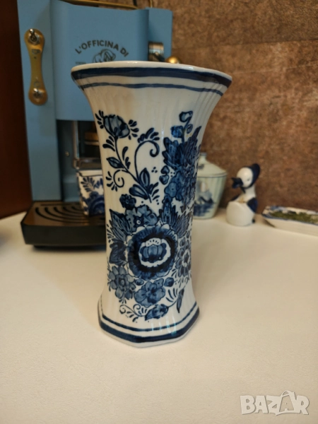 Делфт прекрасна порцеланова ваза , снимка 1