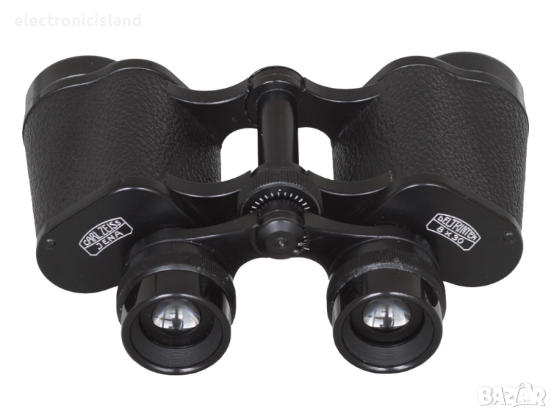 Нов ретро бинокъл Карл Цайс Йена Carl Zeiss Jena Deltrintem 8x30 с кожен калъф, инструкция и кутия, снимка 1